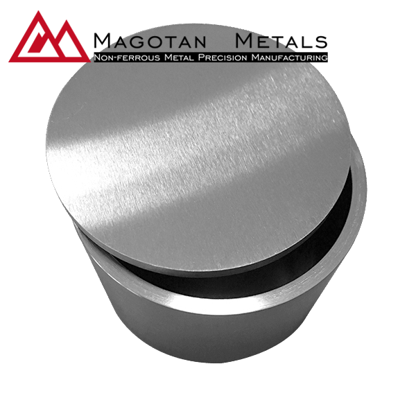 Custom size tungsten crucible with lid